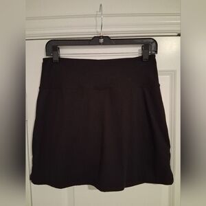 Black Tennis And Running Skirt/Skort With Shorts